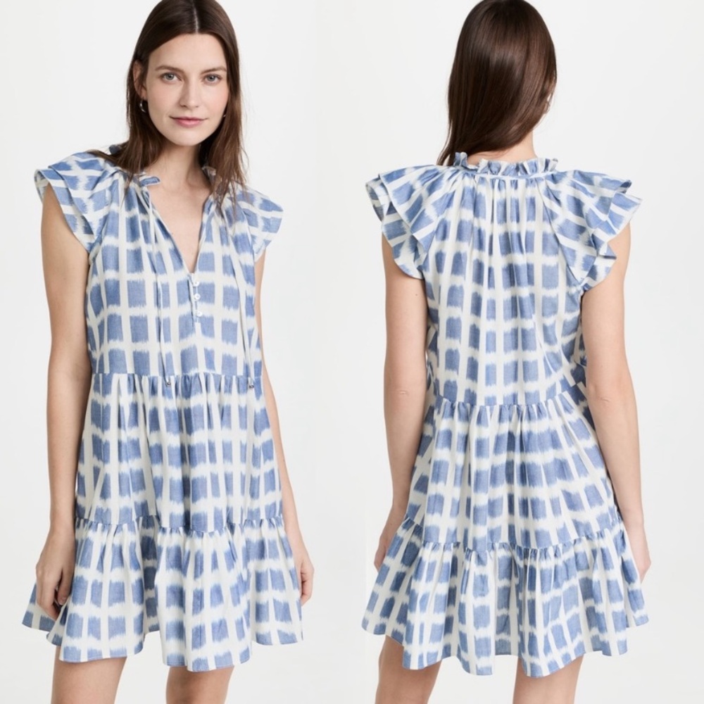 VERONICA BEARD Zee Tiered Ruffle Dress